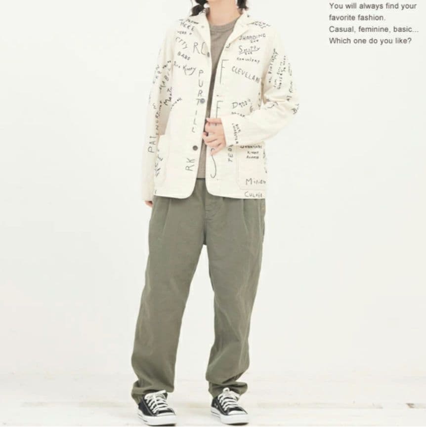 試着のみ　デニム&ダンガリー　ネップチノラクガキジャケット02 160 M