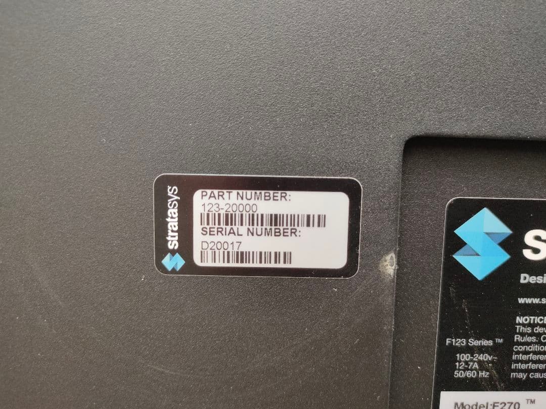 Stratasys F270 ストラタシス 3Dプリンター　中古品