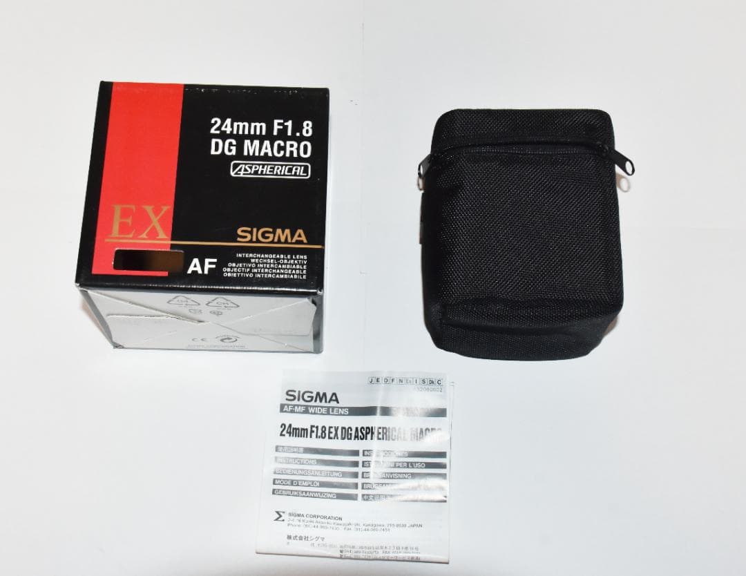 SIGMAレンズ　24ｍｍ1.8EX DG MACRO