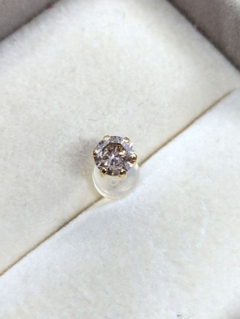 限定Sale！K18YG ♢片耳用♢天然 ダイヤモンドピアス