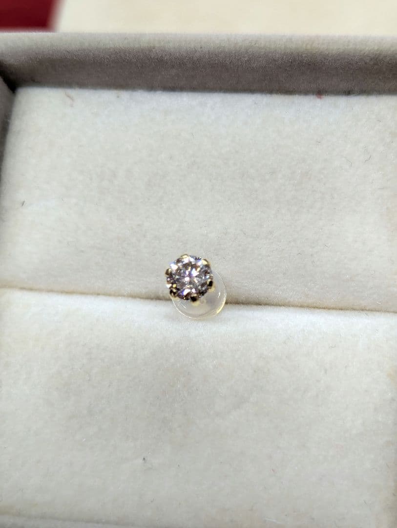限定Sale！K18YG ♢片耳用♢天然 ダイヤモンドピアス