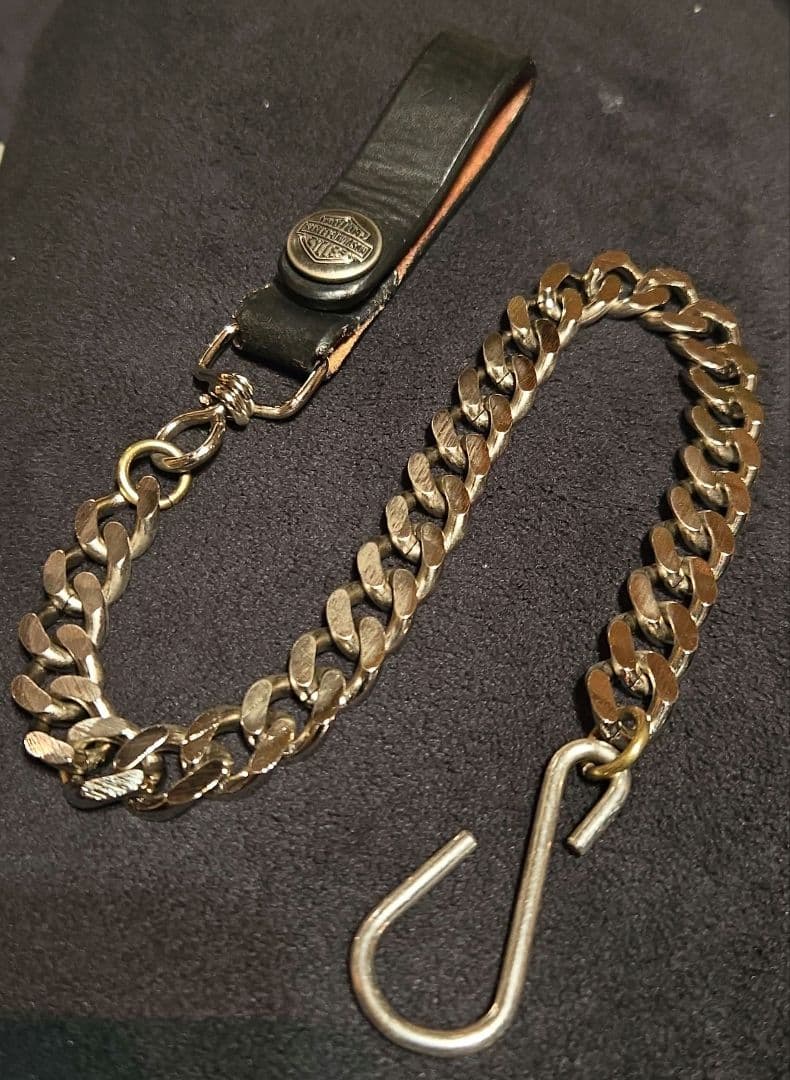 ハーレーダビッドソン　ウォレットチェーン　ビンテージ　ブラス　真鍮　USA