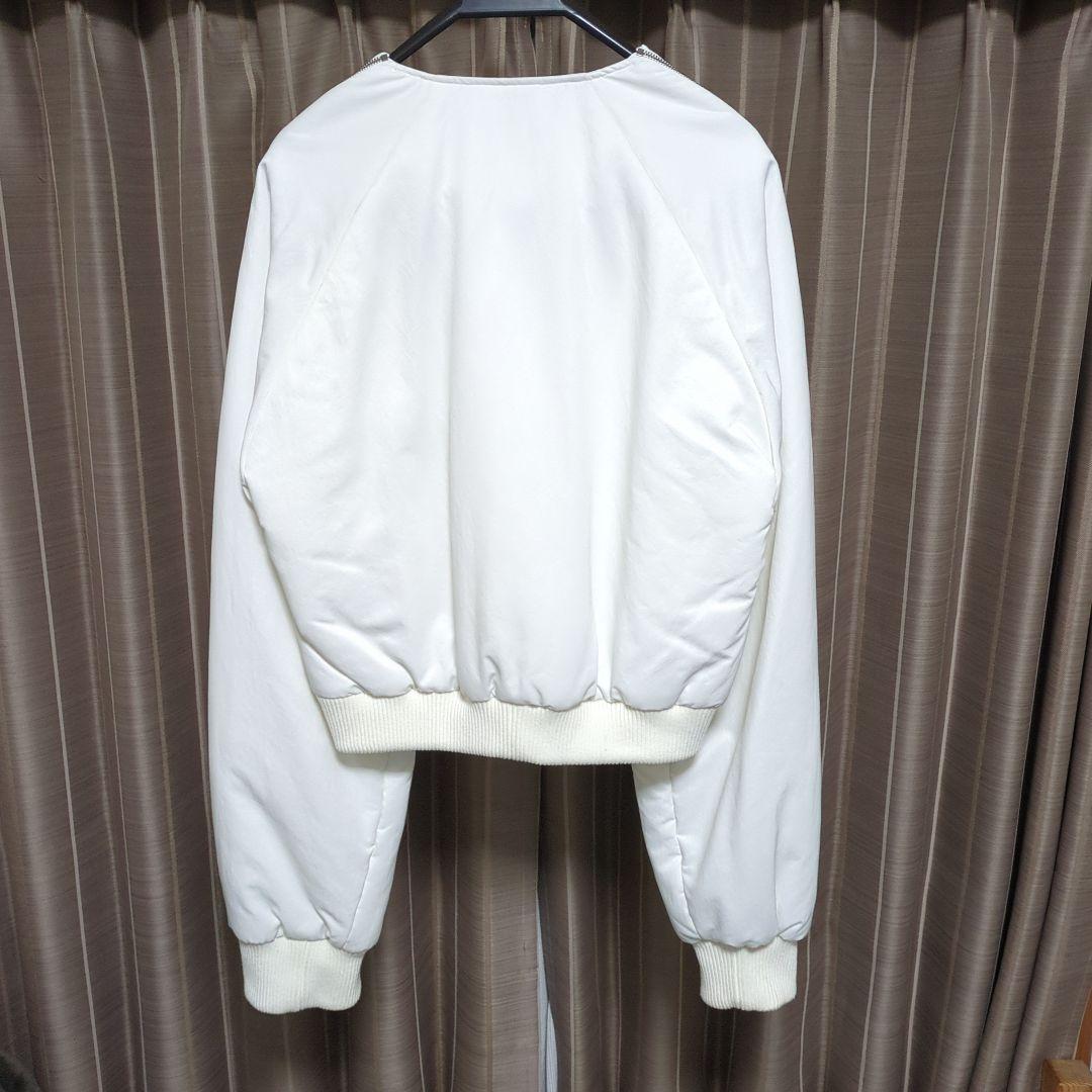 【お買取】Acuod by Chanuのホワイト ボンバー ジャケット