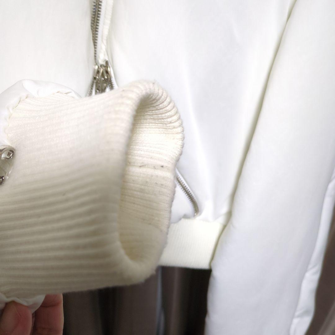 【お買取】Acuod by Chanuのホワイト ボンバー ジャケット