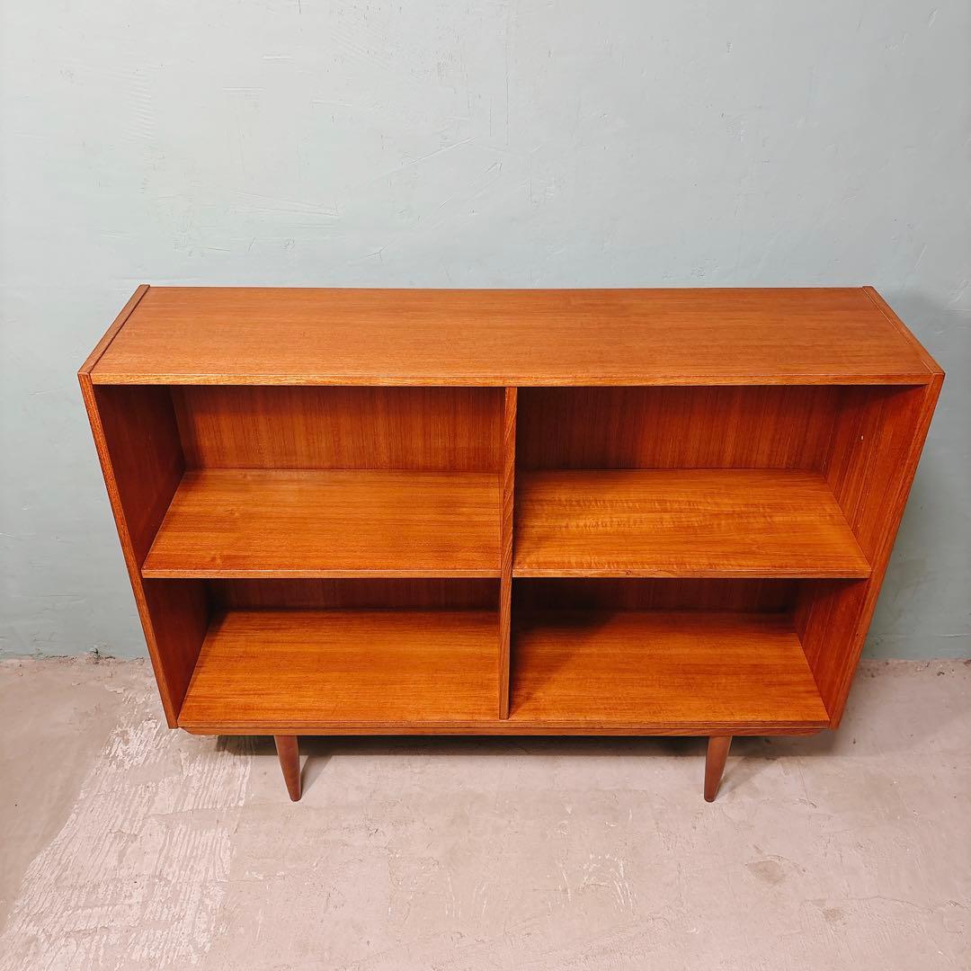 【ゆみぽん】デンマーク　チーク材　ブックシェルフ北欧家具　北欧ビンテージ