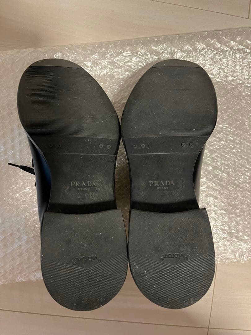 PRADA 2022SS レザーシューズ 6 ブラック