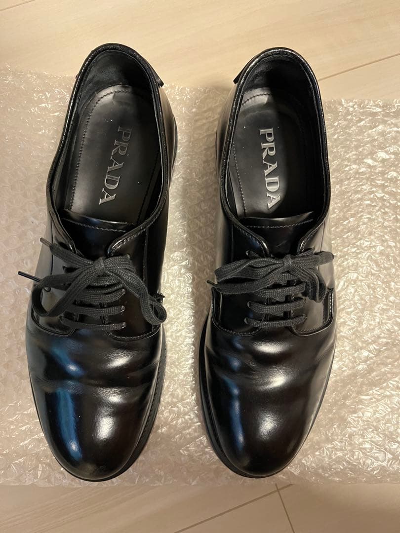 PRADA 2022SS レザーシューズ 6 ブラック