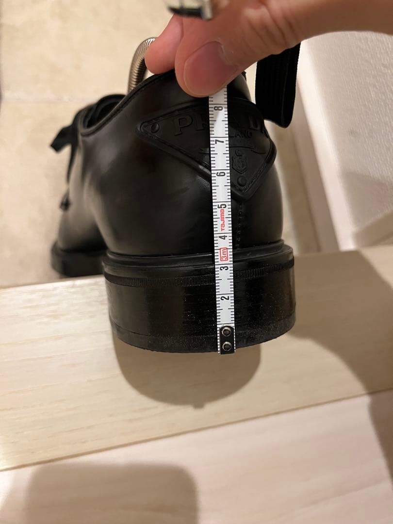 PRADA 2022SS レザーシューズ 6 ブラック