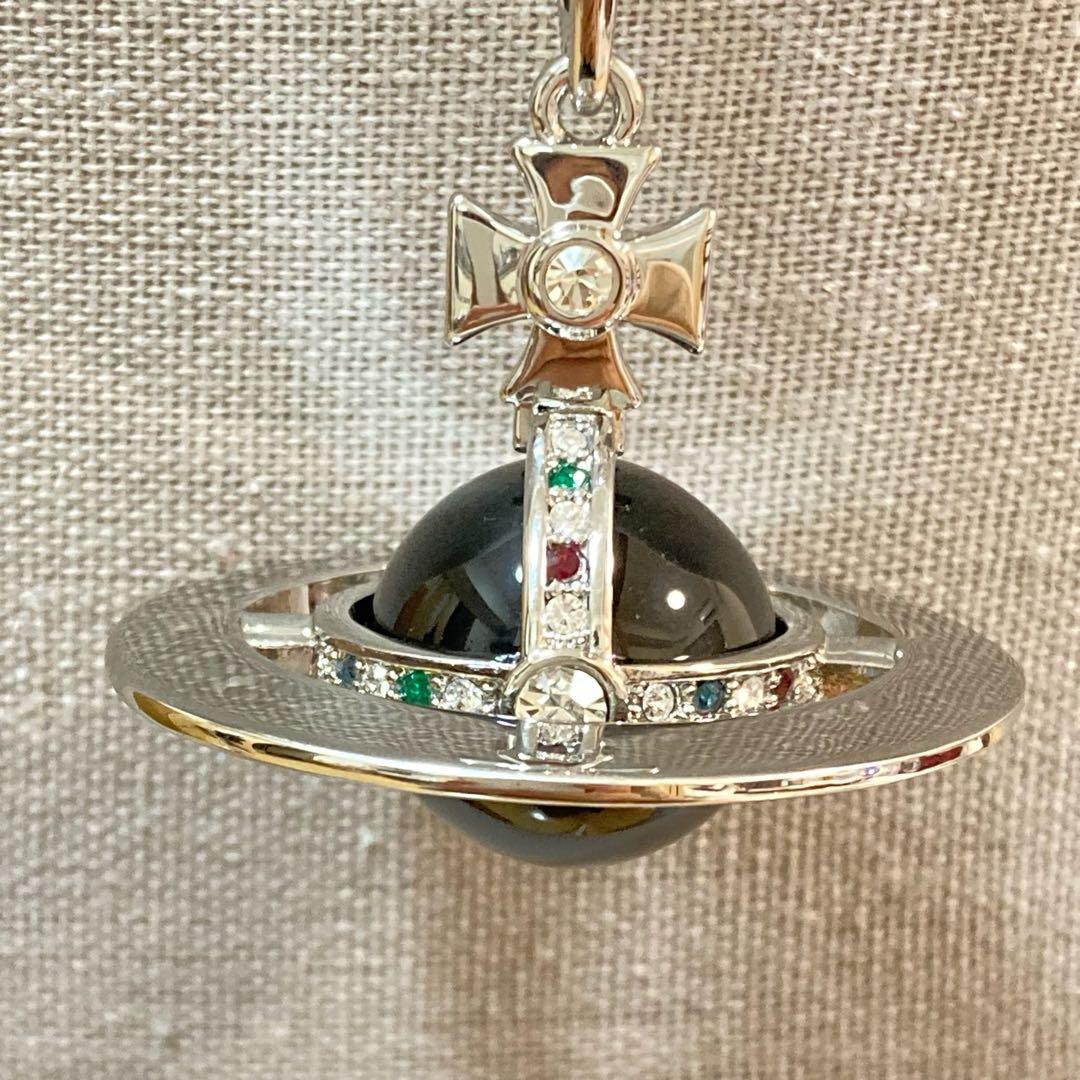 Vivienne Westwood｜スモールオーブネックレス　シルバー×ブラック