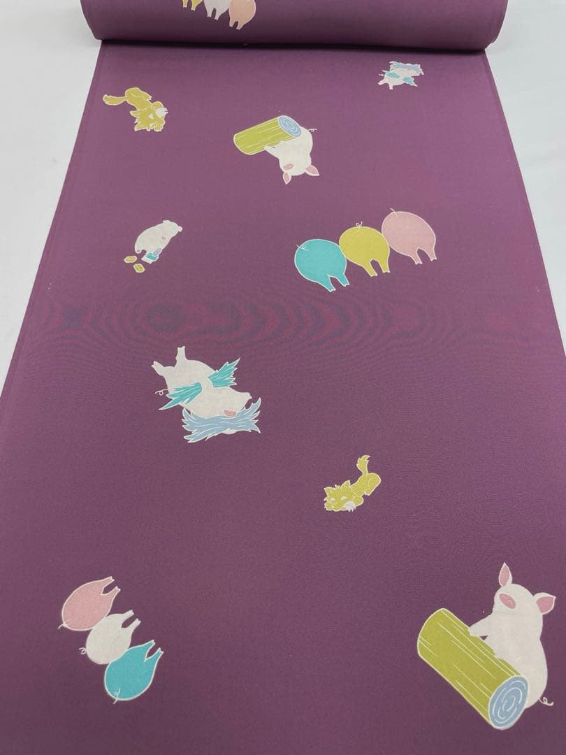 長襦袢 京友禅 パレス地 洒落襦袢 正絹 反物