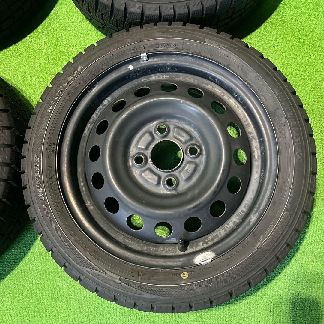 ゆずぴまま ① 2本 165/55R14 深溝スタッドレスセット！