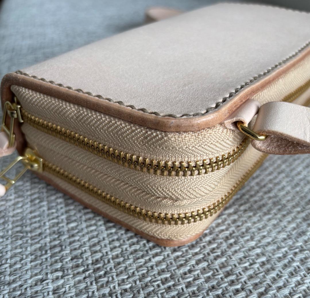 杏衣餅2025さん専用 極厚ヌメ革お財布ポシェット