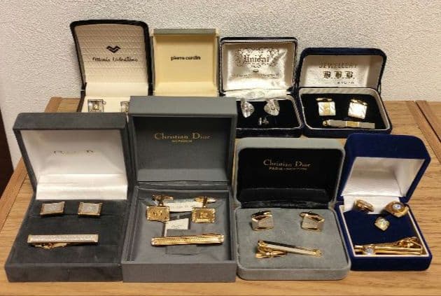 【超激安】カフリンクス　ネクタイピン　ブランド7点セット