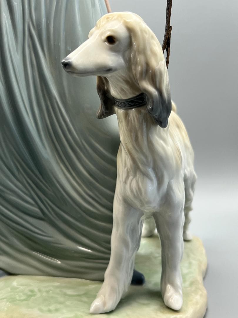 【海】リヤドロ　5802　優雅な散歩のひととき　置物　高約39cm LLADRO