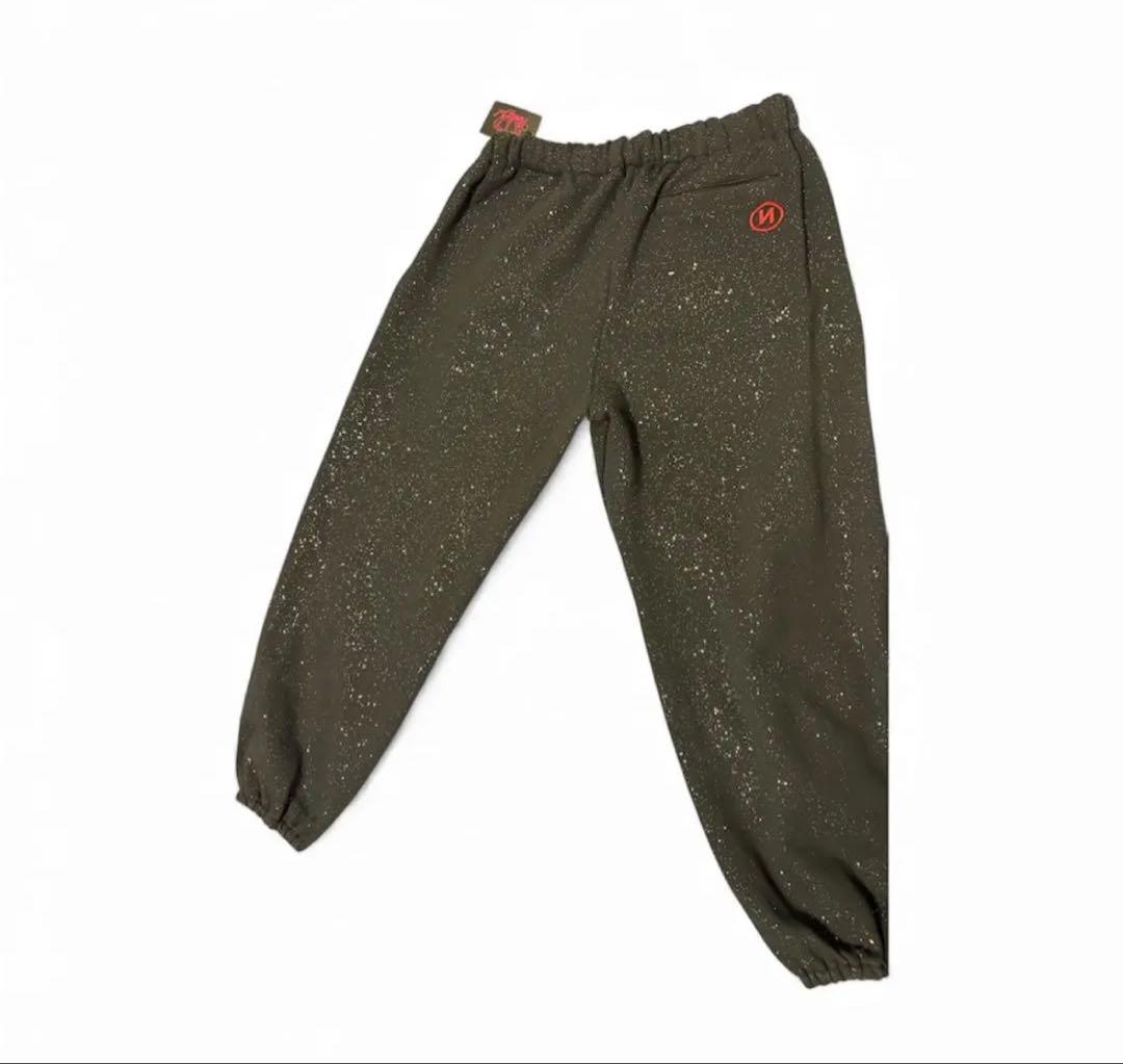 9090スウェットグリッタージョガーパンツヒョウ柄