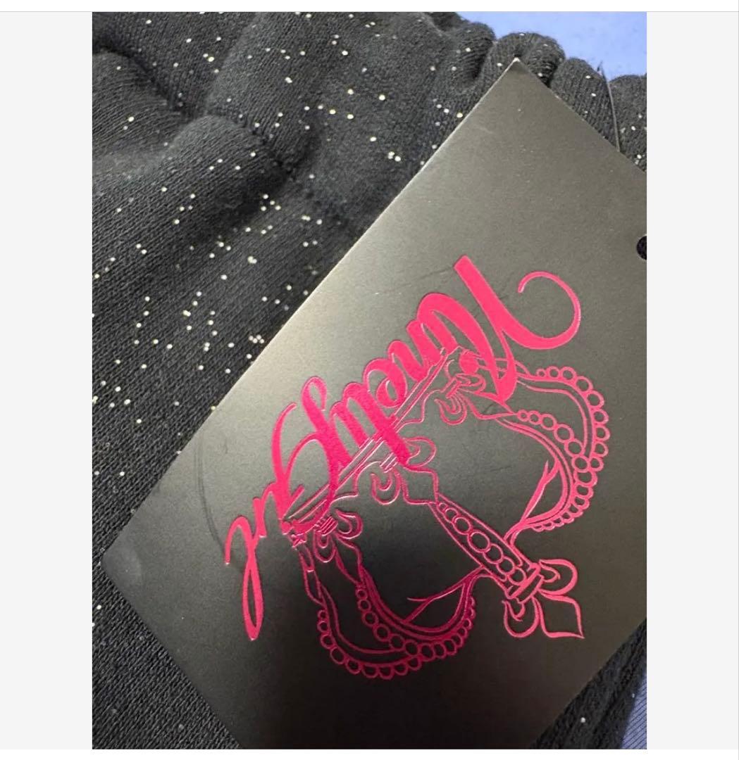 9090スウェットグリッタージョガーパンツヒョウ柄