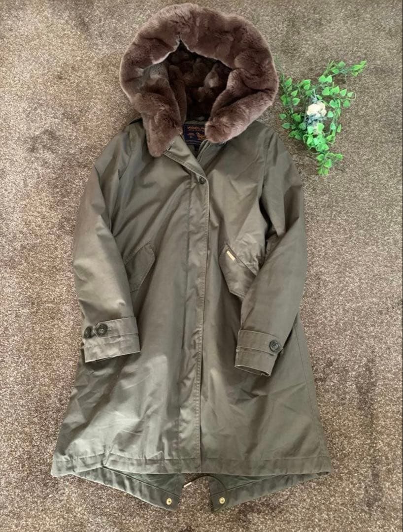 週末限定値下げ　Woolrich ファー付きモッズコート S