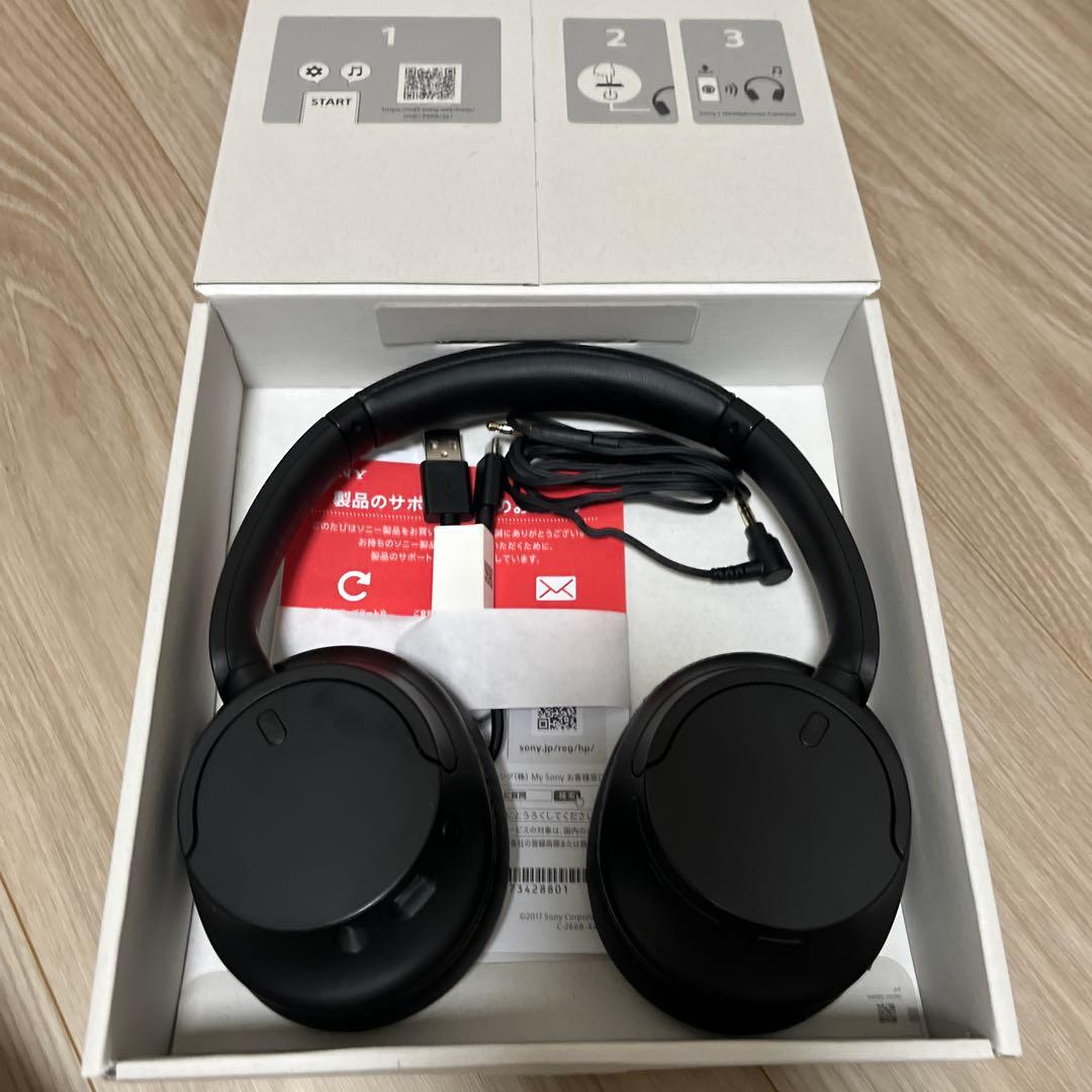 良品　SONY ワイヤレスヘッドホン ブラック WH-CH720N-B