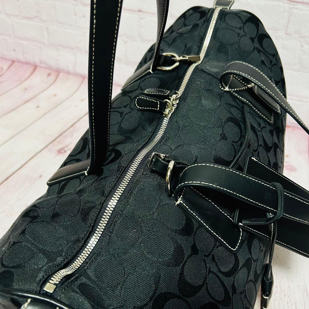 【COACH】 メンズ ボストンバッグ シグネチャー 旅行 2Way 鍵付き