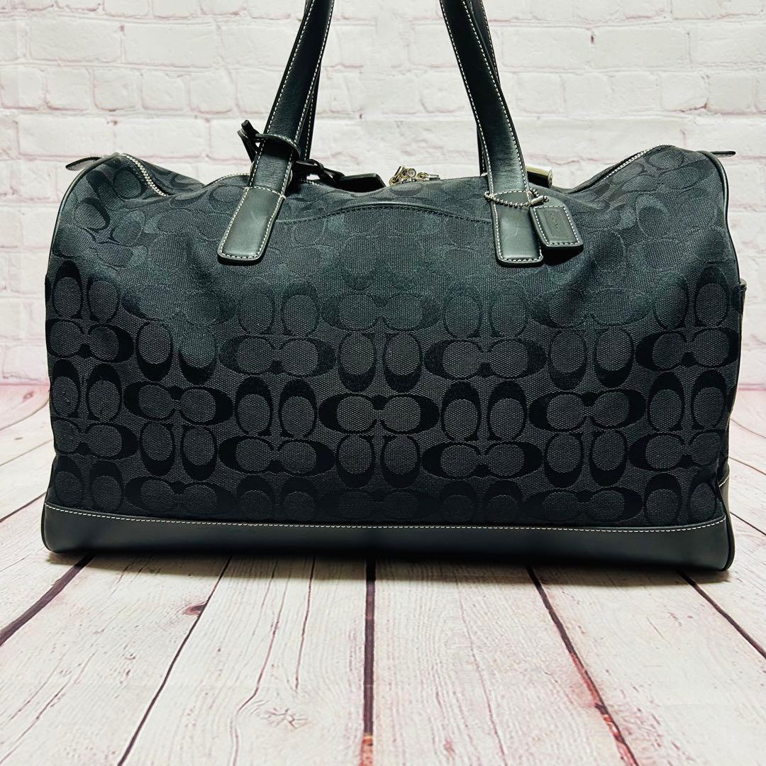 【COACH】 メンズ ボストンバッグ シグネチャー 旅行 2Way 鍵付き