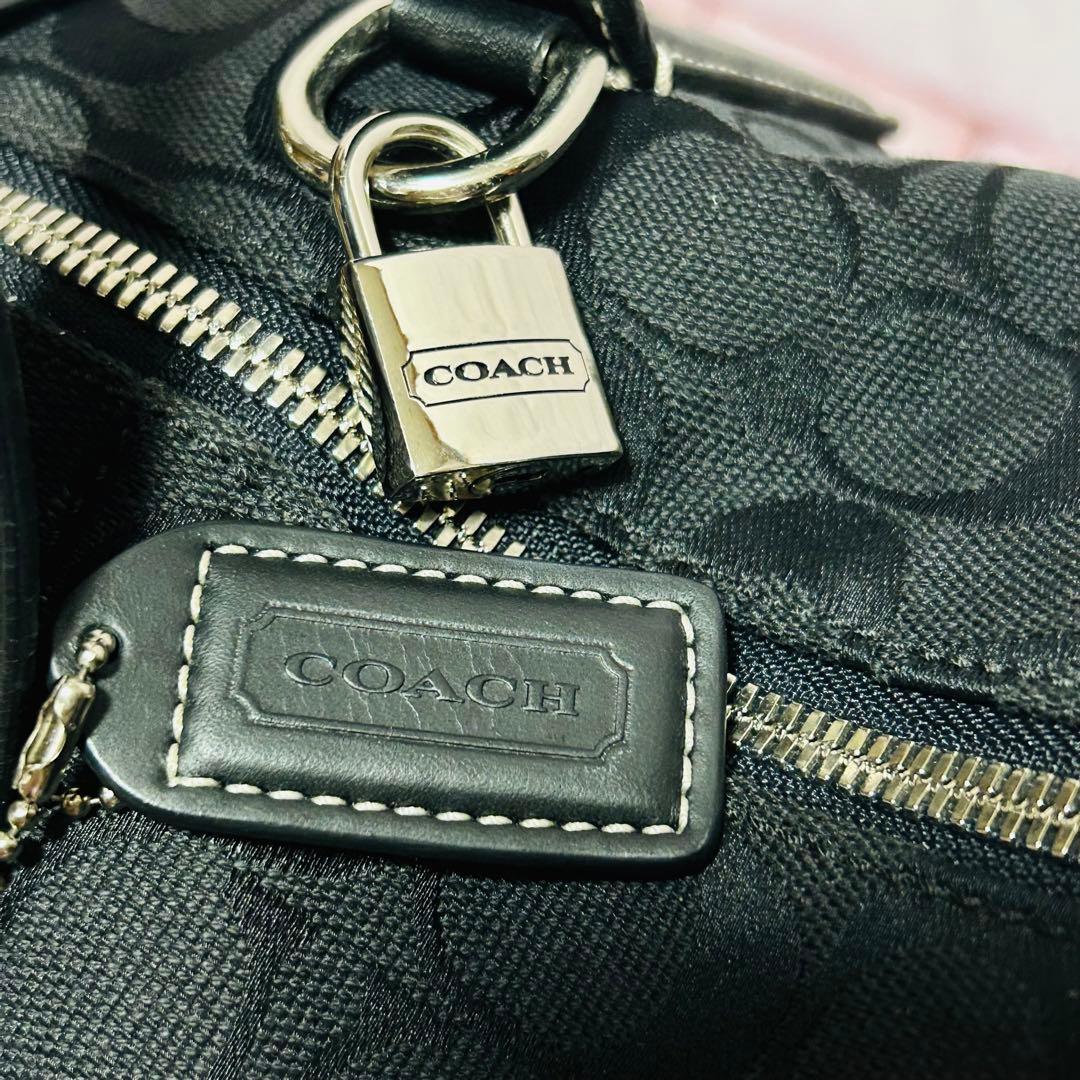 【COACH】 メンズ ボストンバッグ シグネチャー 旅行 2Way 鍵付き