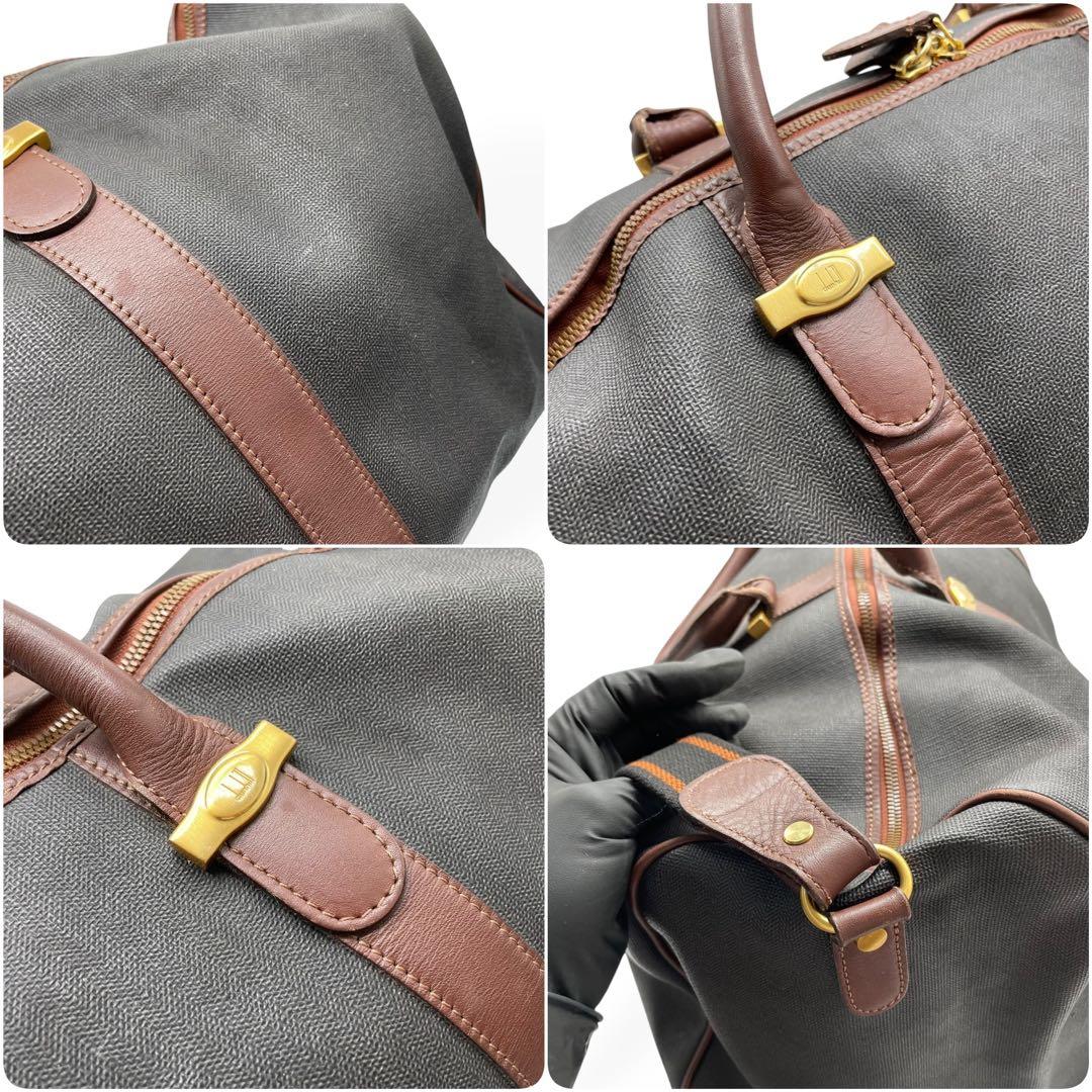 美品　dunhill　ダンヒル ボストンバッグ　大容量　ショルダーストラップ