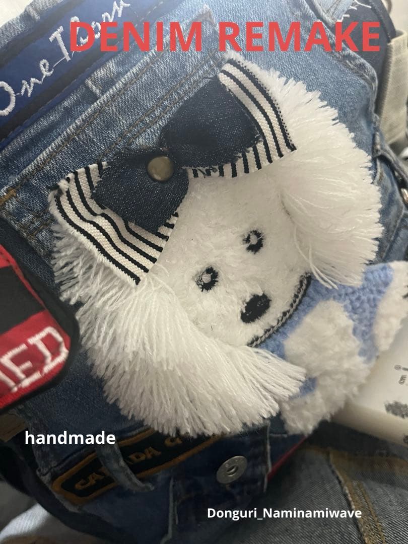 Bettyさまpagesになります❤️ワンちゃん2wayデニムトートデニムリメイク