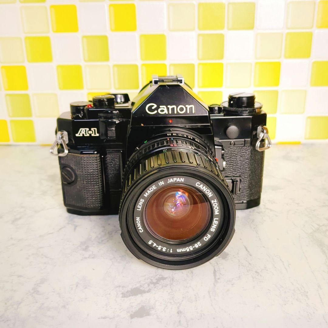 完動品★ Canon キャノン A-1 一眼レフ フィルムカメラ レンズ セット