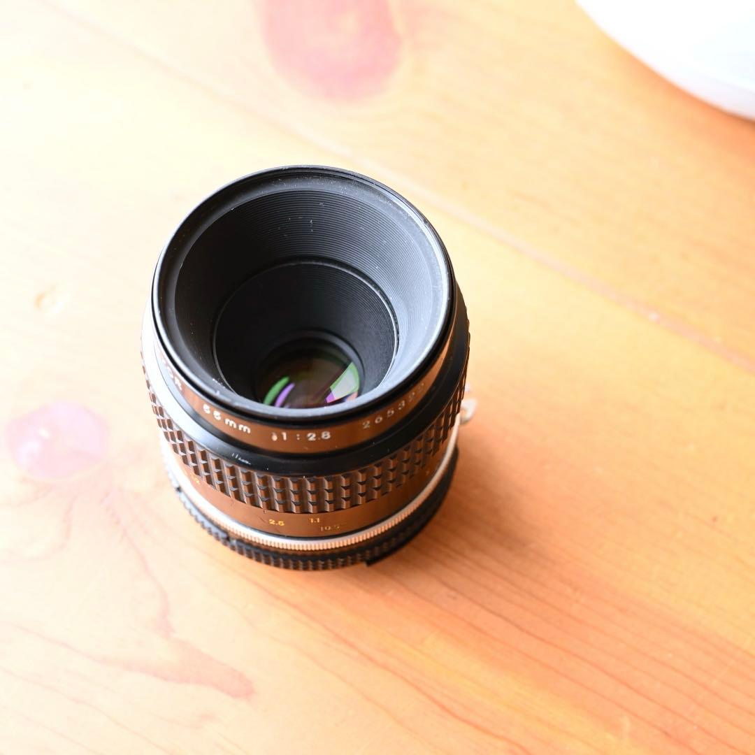 中古　オールドレンズ　Ai Micro-Nikkor 55mm f2.8 S￼