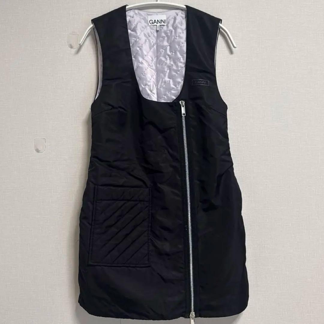 GANNI ブラック ワンピース 34