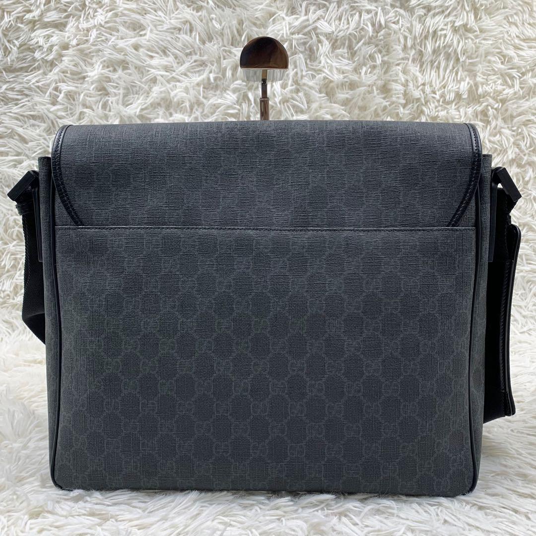 【✨極美品✨】グッチ メッセンジャーバッグ GGスプリーム ブラック 付属品完備