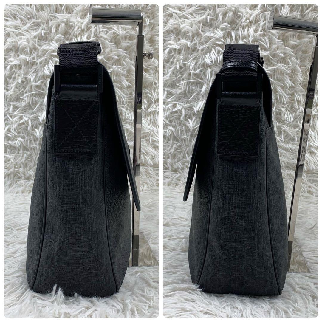 【✨極美品✨】グッチ メッセンジャーバッグ GGスプリーム ブラック 付属品完備