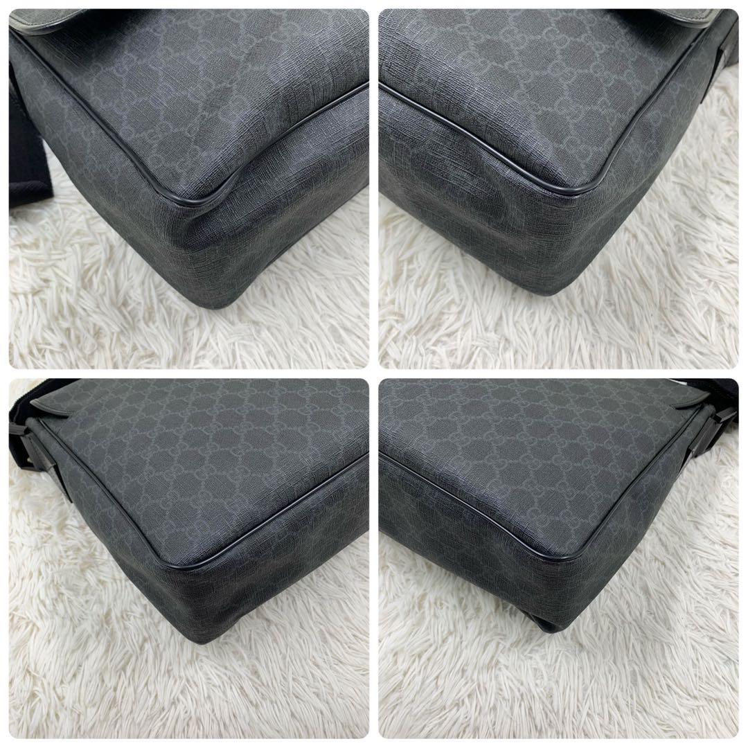【✨極美品✨】グッチ メッセンジャーバッグ GGスプリーム ブラック 付属品完備