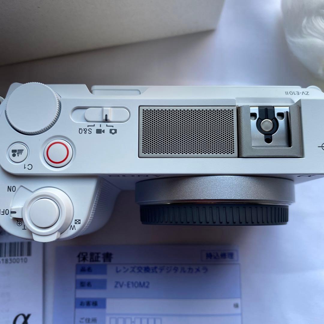 ほぼ未使用品/保証期間内/SONY/ZV-E10M2/White