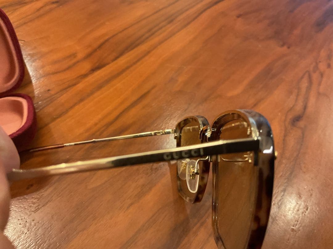 【ごまさん専用ページ】GUCCI ブラウンレンズ ★ベッコウ★専用ケース付き