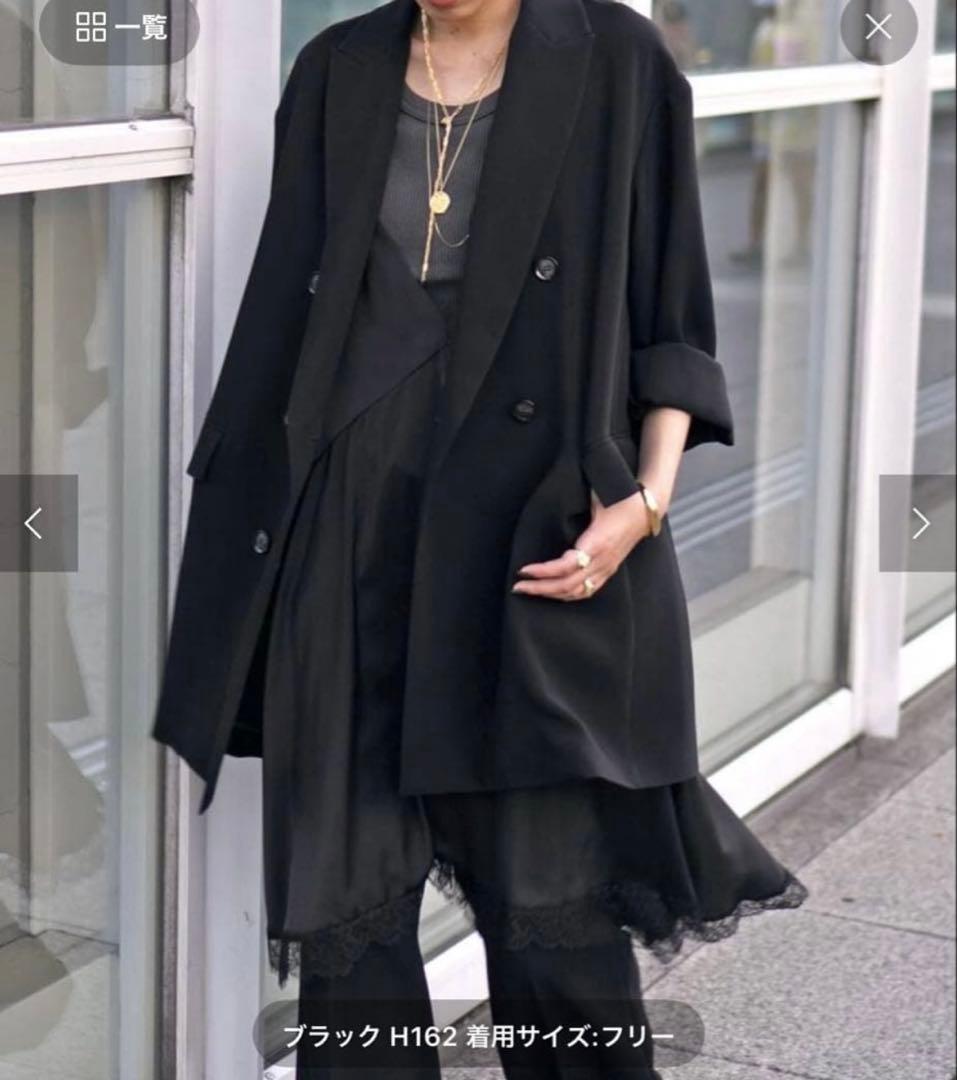 完売25SS AP STUDIO レースドッキングキャミワンピースブラック美品