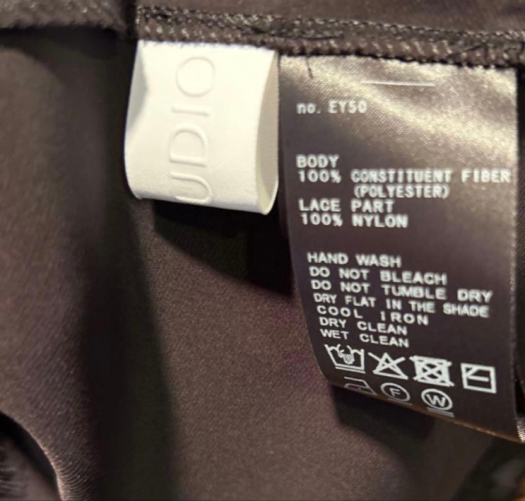 完売25SS AP STUDIO レースドッキングキャミワンピースブラック美品