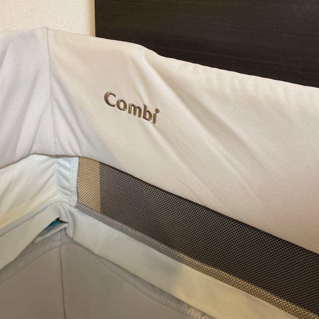 Combi ベビーベッド トモネル ベージュ メッシュ