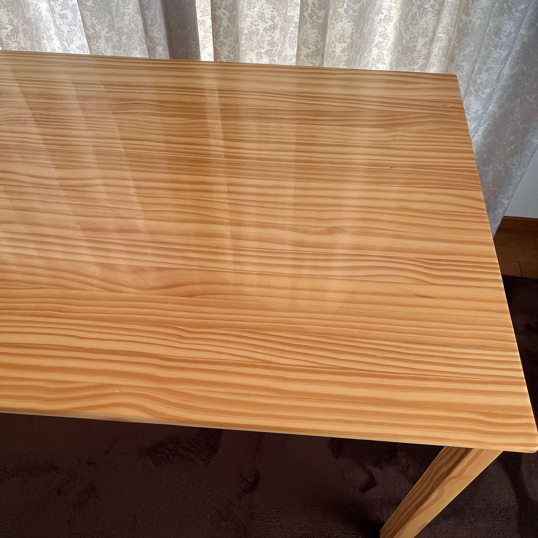 ワイド 118cm】パイン 無垢材 ダイニングテーブル ナチュラル