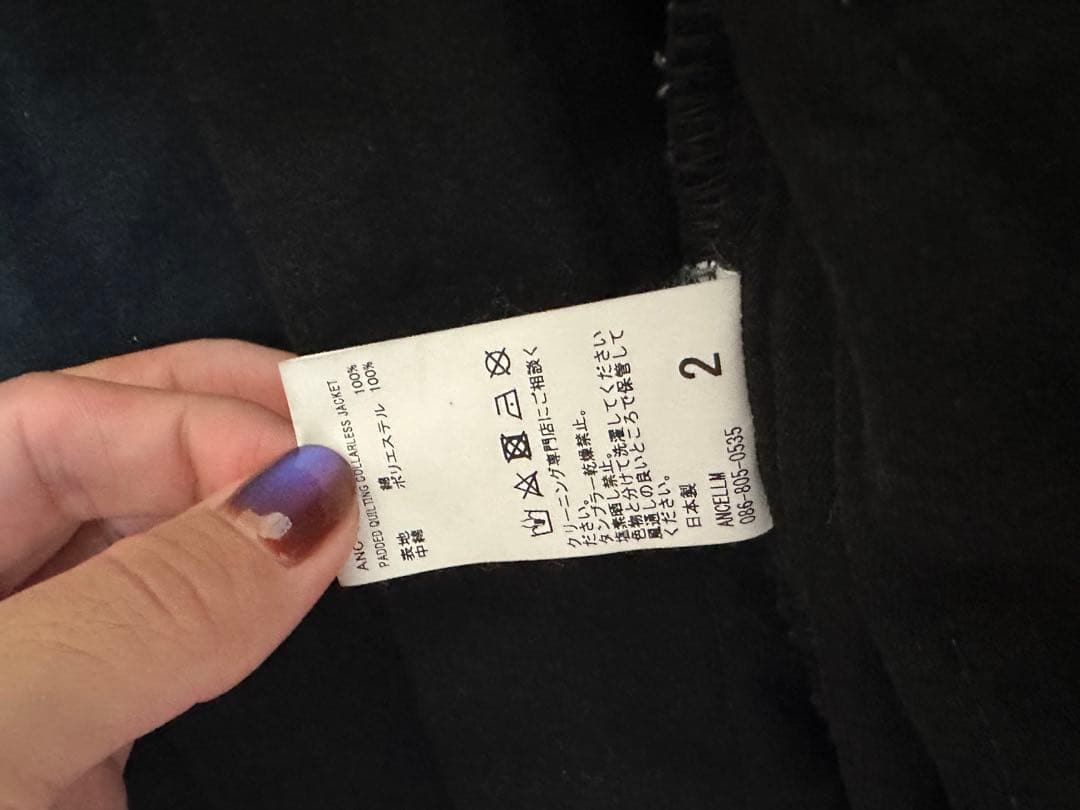 ancellm カラーレスジャケット