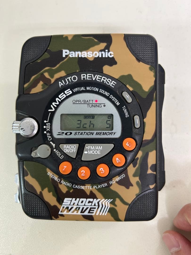 Panasonic SHOCK WAVE カセットプレーヤー 迷彩