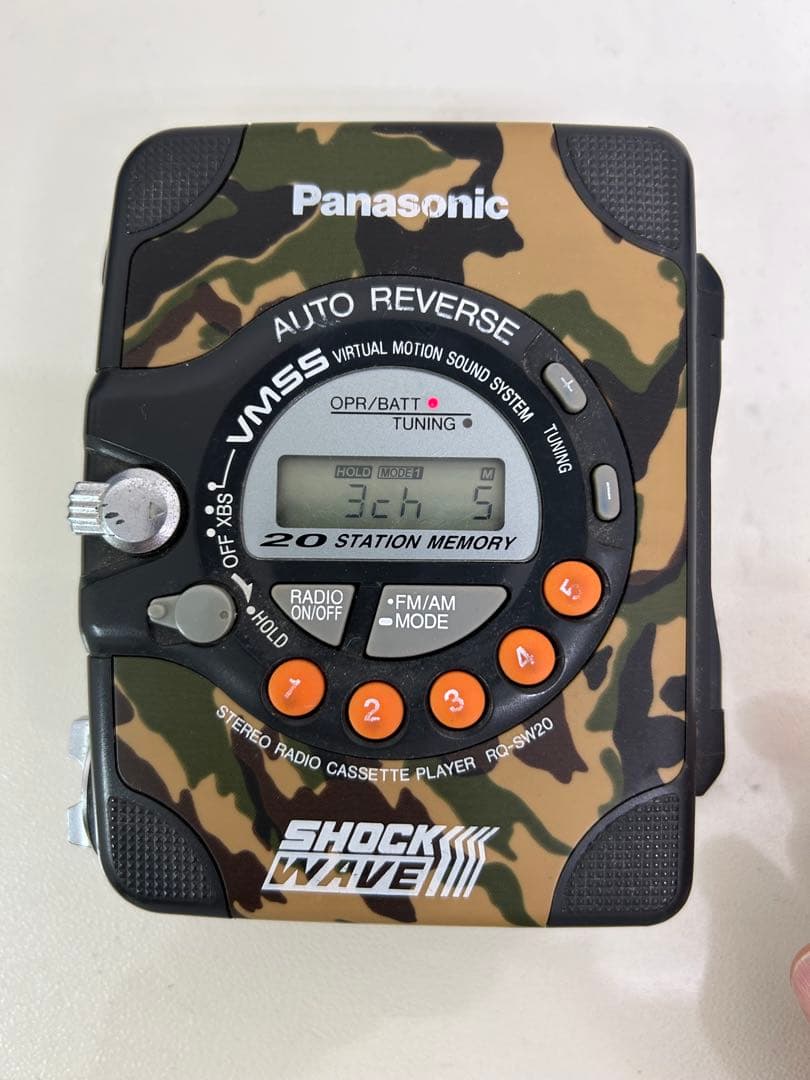 Panasonic SHOCK WAVE カセットプレーヤー 迷彩
