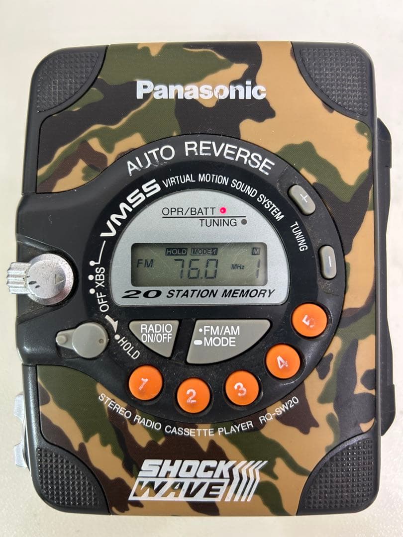 Panasonic SHOCK WAVE カセットプレーヤー 迷彩
