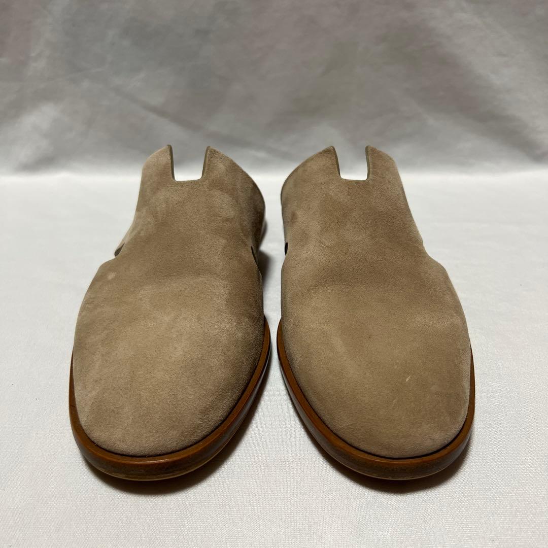 HERMES エルメス　スエード　レザー　サンダル　フラット　ベージュ