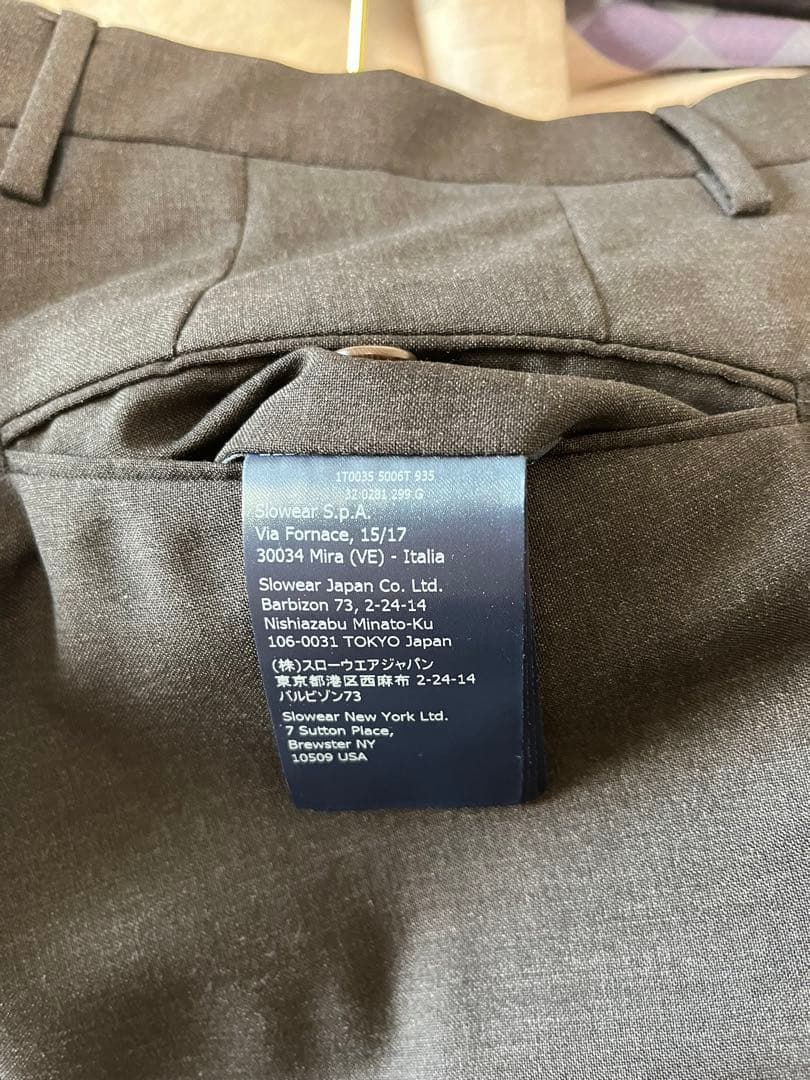 INCOTEX ／ トロピカルウール ノープリーツス ラックス