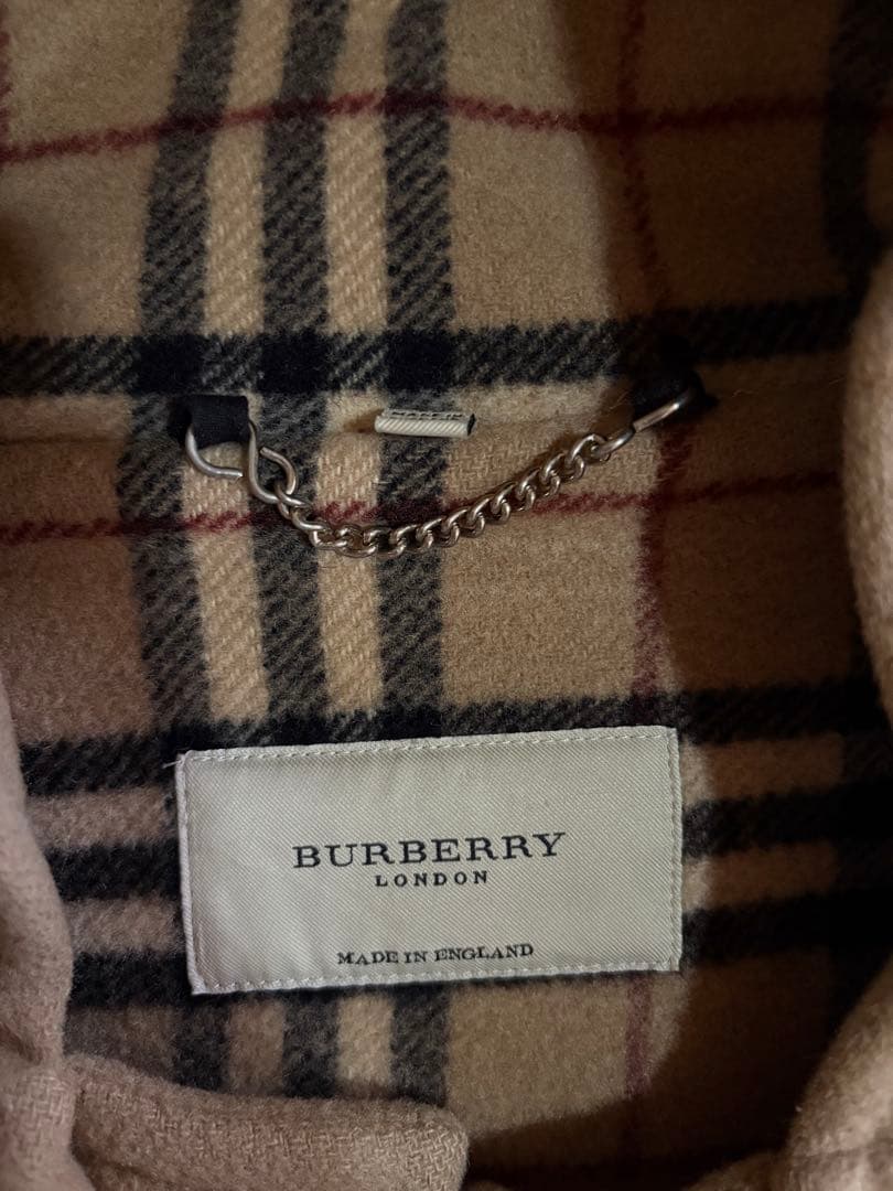 バーバリー　ロンドン　ダッフルコート　ノバチェック　サイズ50 英国製　M　7