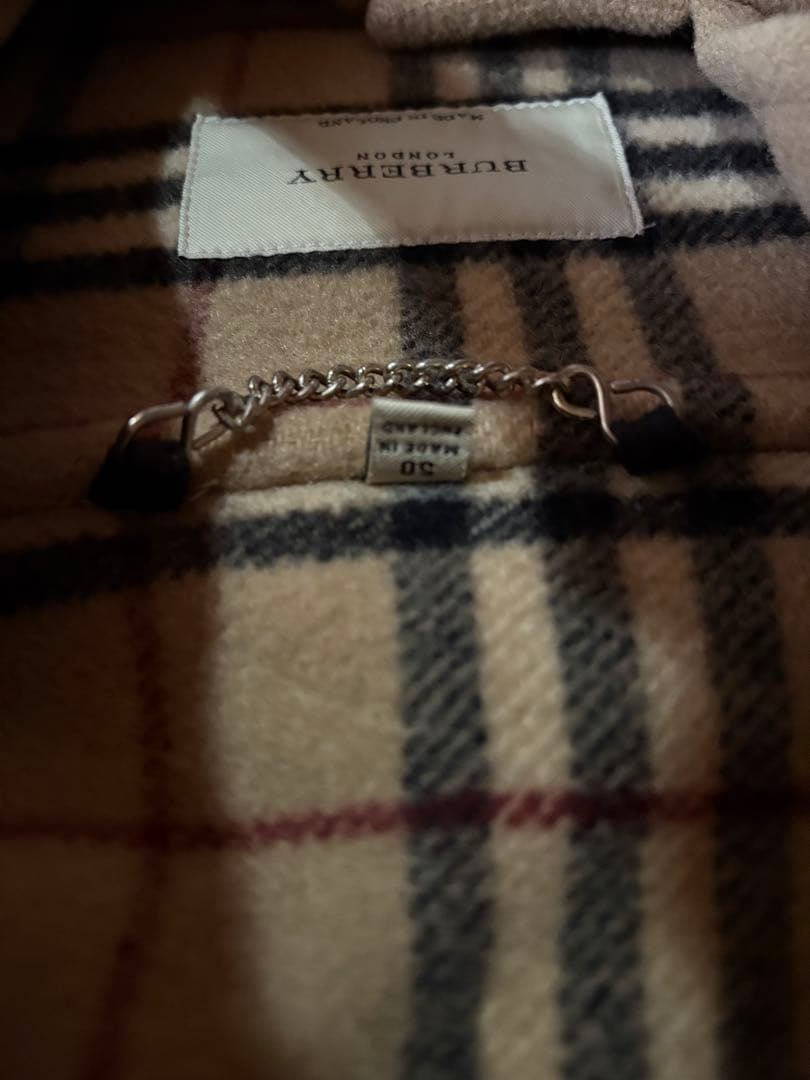 バーバリー　ロンドン　ダッフルコート　ノバチェック　サイズ50 英国製　M　7