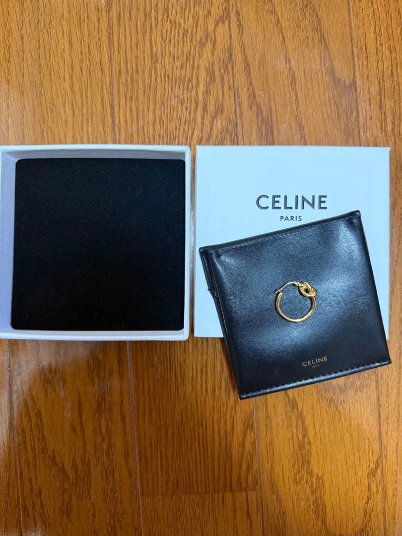 CELINE ノットスモールフープピアス 片耳
