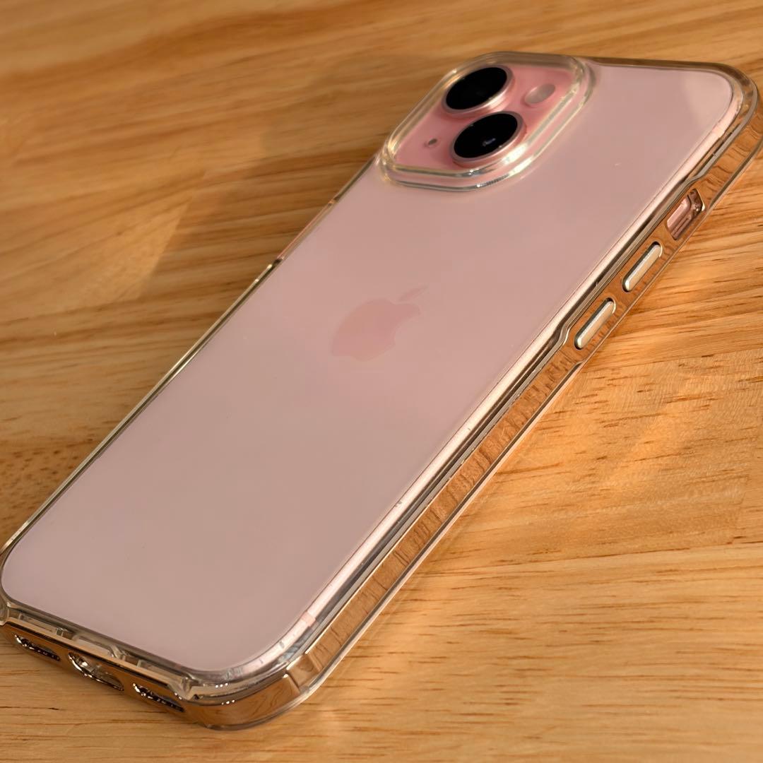 Apple iPhone 15 ピンク 256GB 本体 クリアケース付き