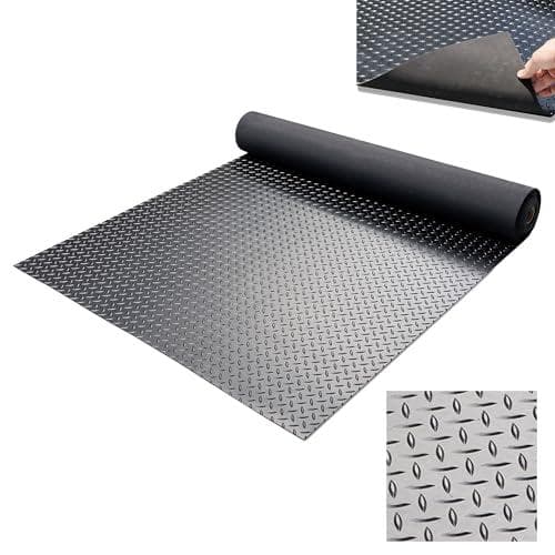 Aガレージマット 屋外 3mm ゴムマット 床 バイク 幅1m 長さ5m 滑り止